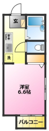 フェリシモKの間取り|2口ガスコンロ設置可能♪