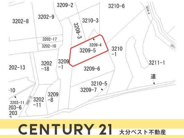 別府市大字鶴見　土地①の土地図|※図面と現況が異なる場合は現況を優先させていただきます。