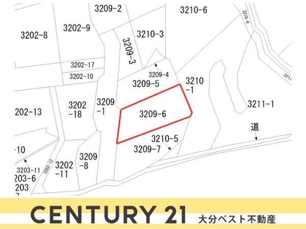 別府市大字鶴見　土地②の土地図|※図面と現況が異なる場合は現況を優先させていただきます。
