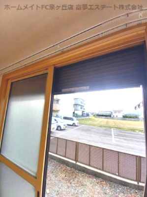 【セキュリティ】 | コンフォート箕形 | 1階 雨戸シャッター付き　※同物件・反転タイプ