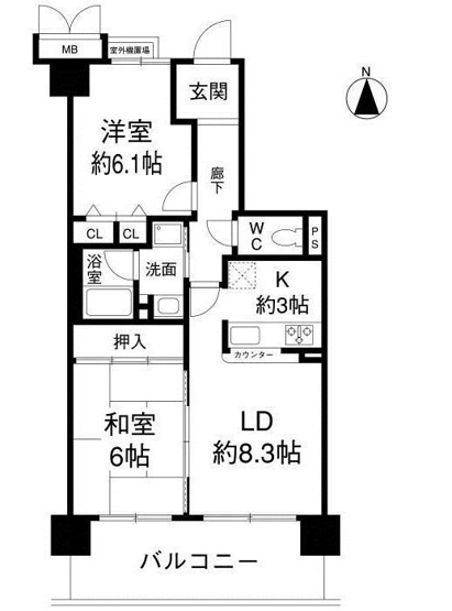 【間取り】 | ディオ・フェルティ長居