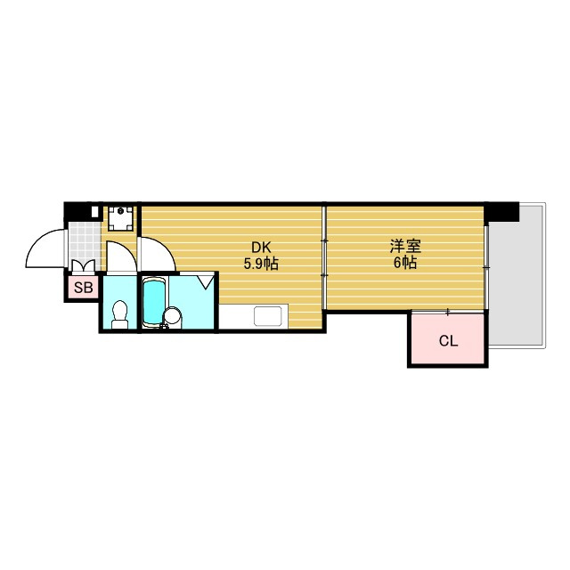 アークヒルズ上新庄の間取り