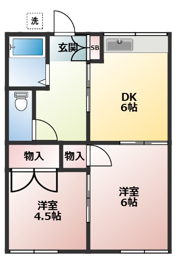 ハイツ小林の間取り