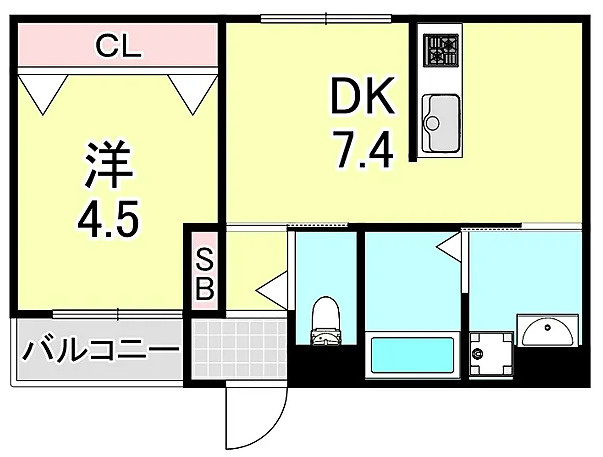 グランメール芦屋南宮町の間取り