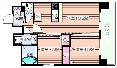 【間取り】 | プレリス阿波座Bloom