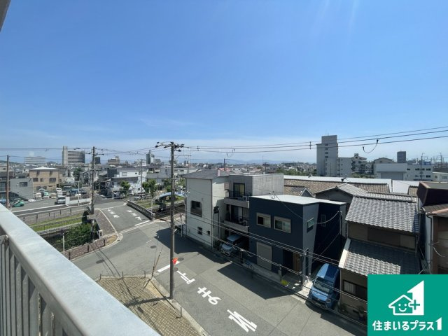 ファミール堺パートⅡの展望|前面に棟がなく開放的です♪【現地写真】