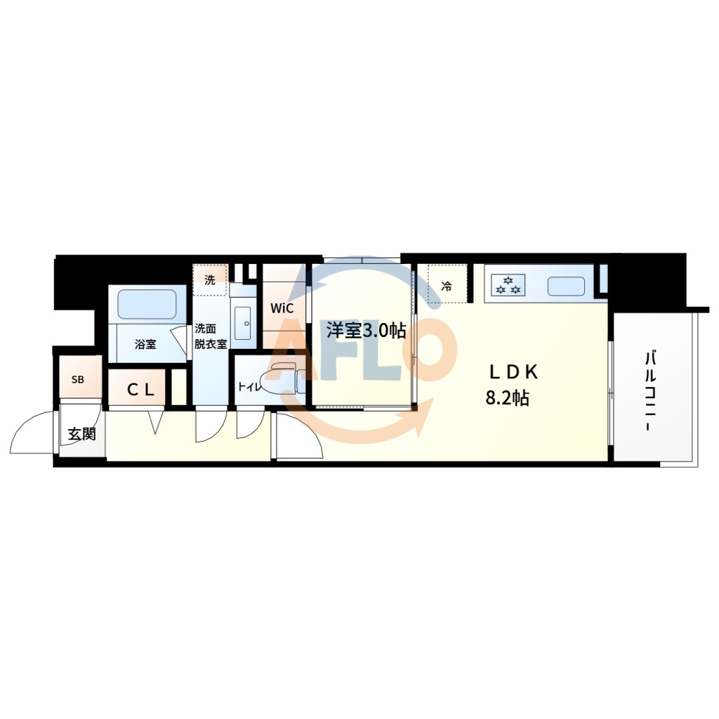 S-RESIDENCE天満橋ar　滝川小学校区の間取り|S-RESIDENCE天満橋ar　間取り