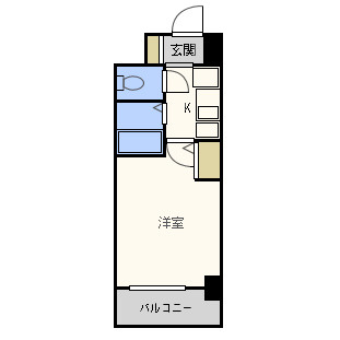 エスリード梅田東の間取り|エスリード梅田東　開放感ある間取り