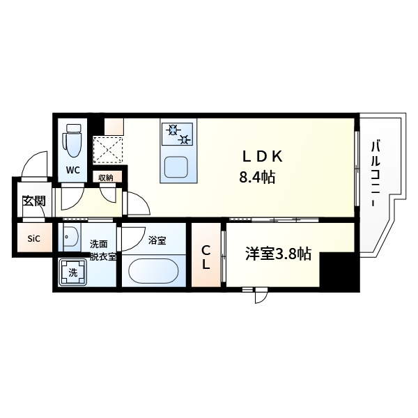 CREATIF堂島の間取り|クレストコート堂島　間取り