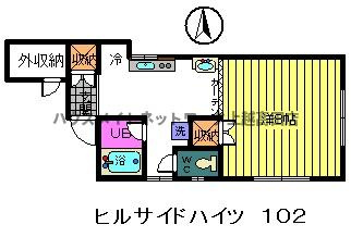 ヒルサイドハイツの間取り|間取図