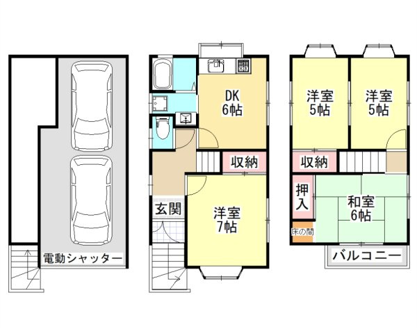 広陵町三吉戸建の間取り