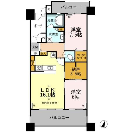 ディーグランセ新桜町　1402号室