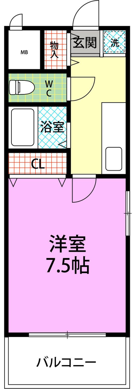 サザン薬院の間取り