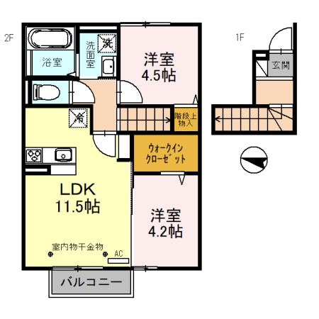 Luminous(ルミナス)西大泉の間取り