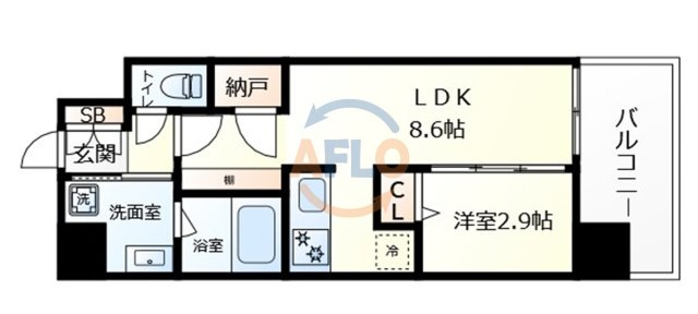 コンフォリア・リヴ京橋の間取り|コンフォリア・リヴ京橋　間取り
