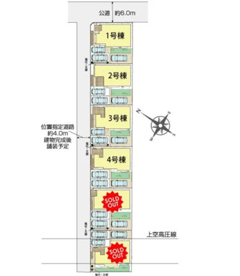 【区画図】 | 三島市徳倉1丁目 新築一戸建て 2号棟 | 2号棟の区画図です
