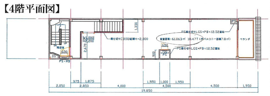 西天満センター（テナント）の間取り|西天満センター（テナント）　間取り