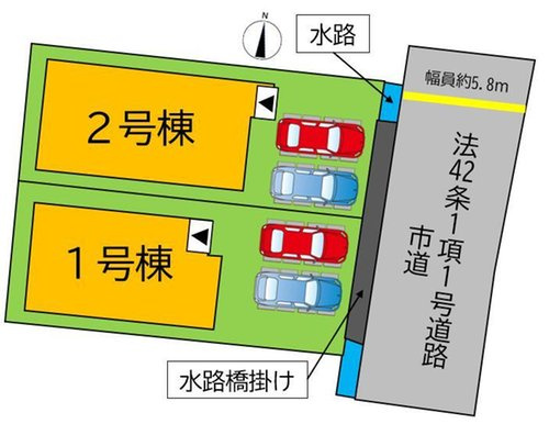 よかタウン　岡山市北区花尻あかね町【1期】【仲介手数料無料】　の区画図