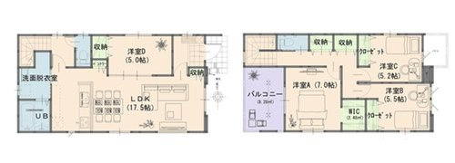 よかタウン　岡山市北区花尻あかね町【1期】の間取り