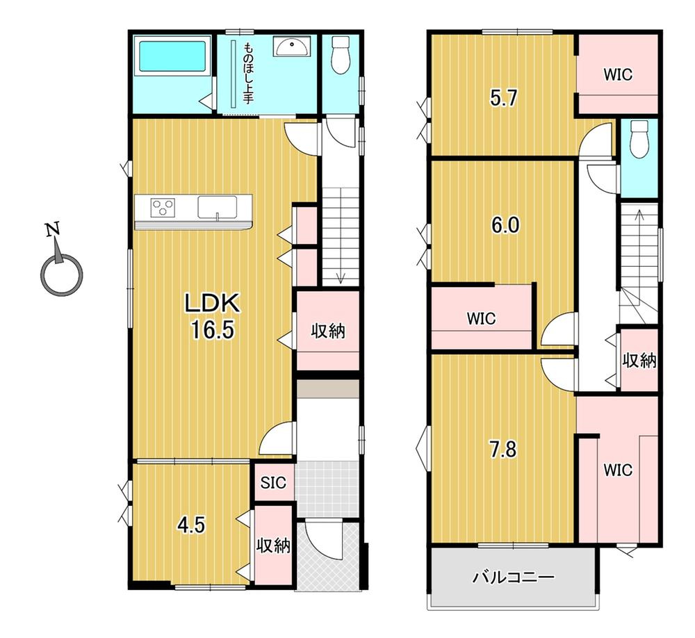 よかタウン　岡山市中区関【2期】【仲介手数料無料】の間取り