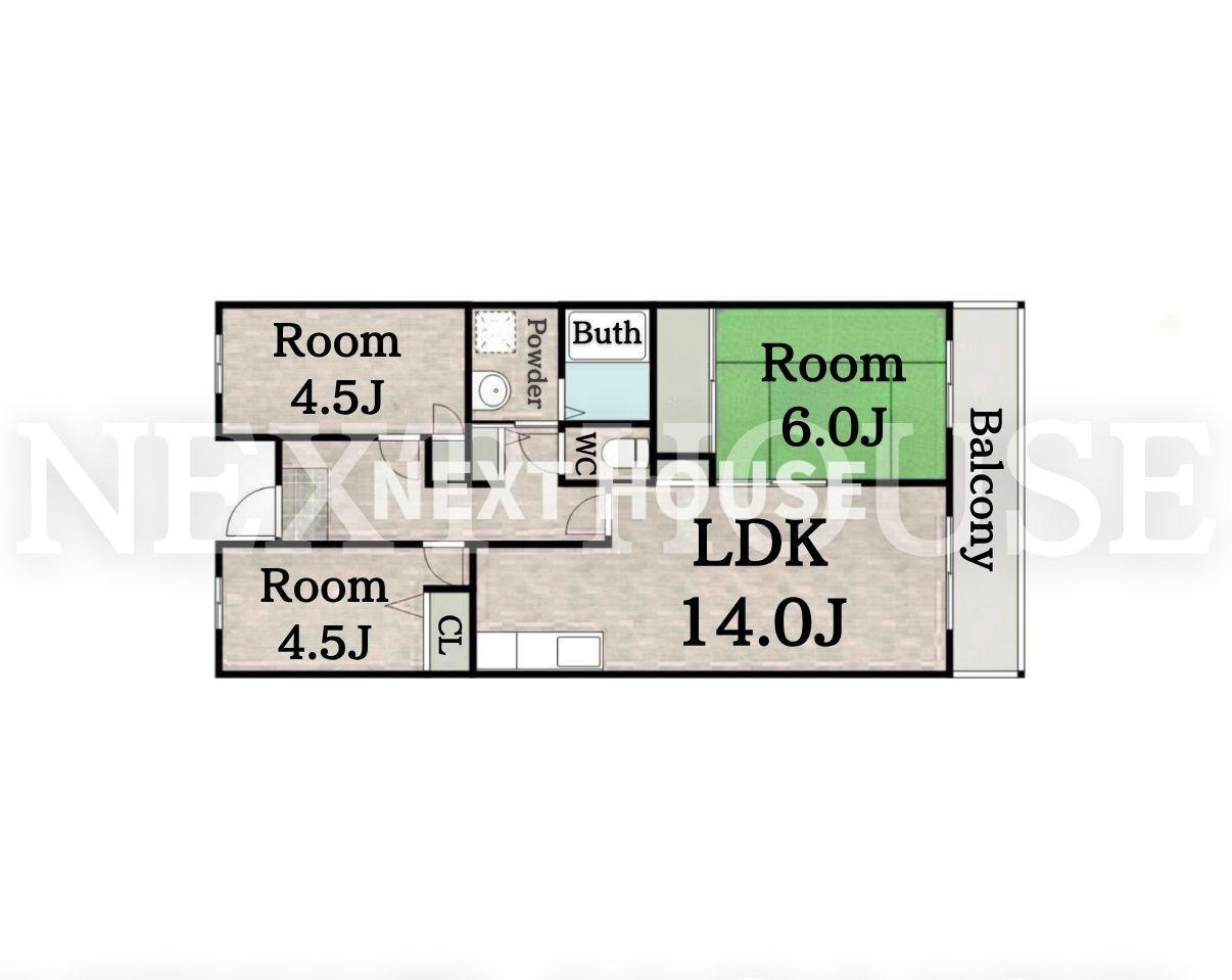 シティハイム平成の間取り