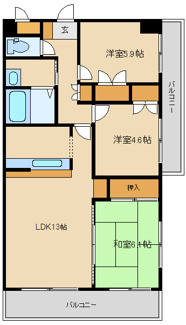 【間取り】 | ルックス宮崎台 | 間取り　