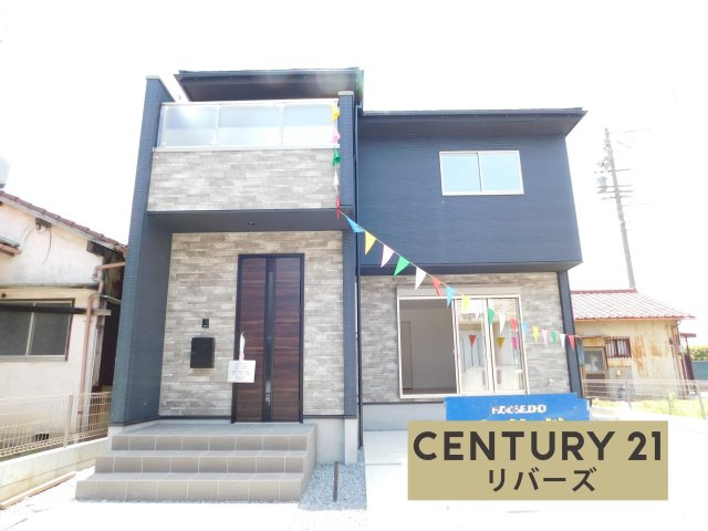 北名古屋市能田蓮池の新築一戸建の外観|☆新価格☆　　限定１棟！！いつでも見学出来ます♪（お問合せ当日、平日、水曜、夜間でもＯＫ）　駐車並列２台ＯＫ！　収納＋カウンター付きリビング１８．０帖♪　収納豊富！　小・中学校至近！　近隣商業施設充実