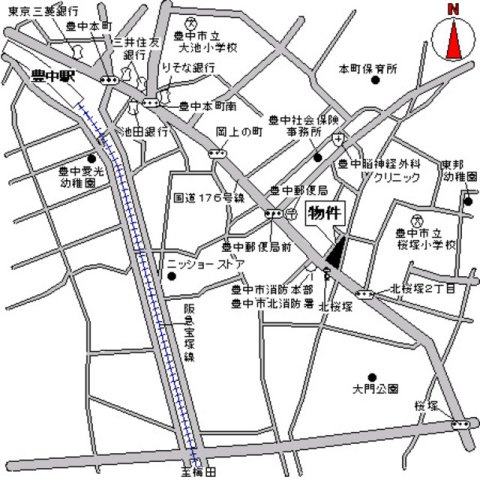 豊中パーク・レジデンスの地図
