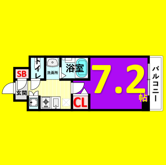 DORF　JUBAN　名古屋市賃貸　仲介手数料無料の間取り