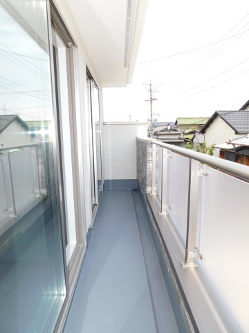 北名古屋市鹿田南蒲屋敷の新築一戸建のバルコニー|◇バルコニー◇　　洋室２部屋に面したワイドバルコニー♪　