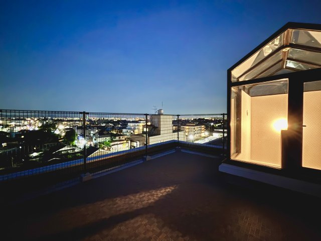 嵐山グランドシティのバルコニー