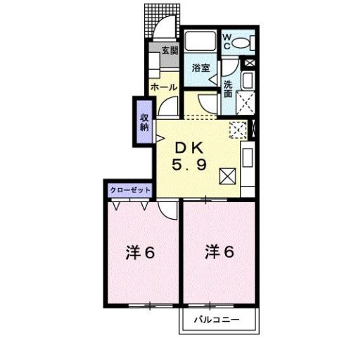 セレノピアッツァ　Ｂの間取り