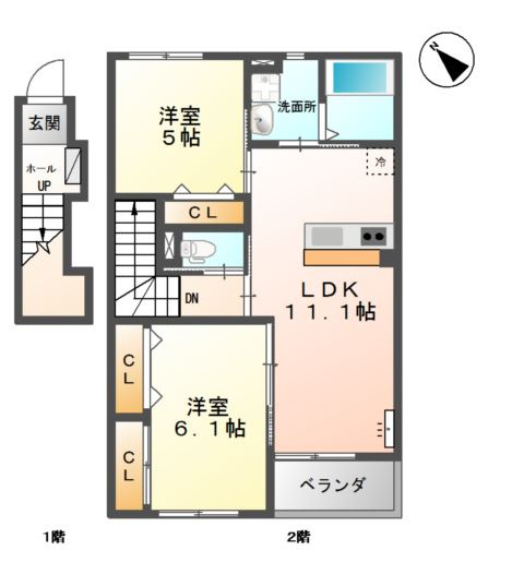シャルムⅡの間取り