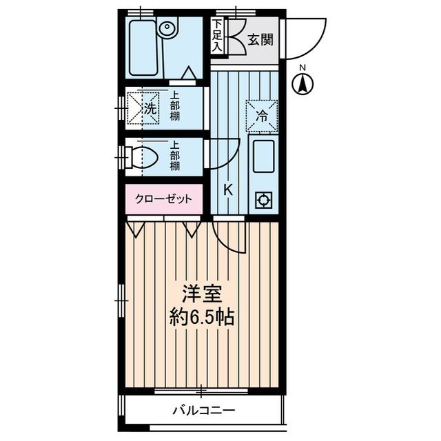 ハイツ中川の間取り