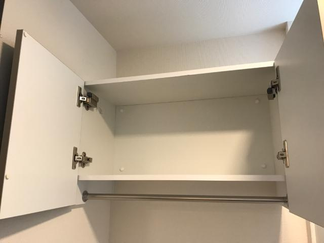 エテルナの収納|洗濯機上部収納