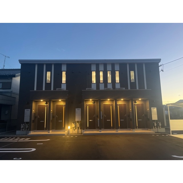 岐阜市鷺山のアパートの外観