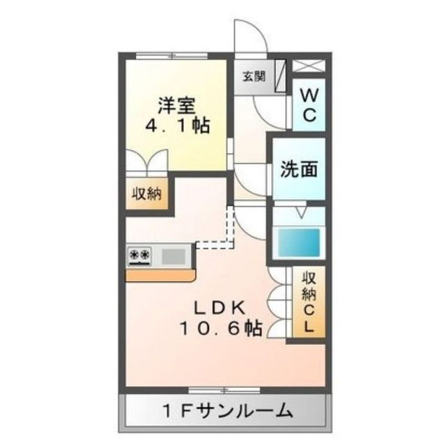 サンリバー正木の間取り
