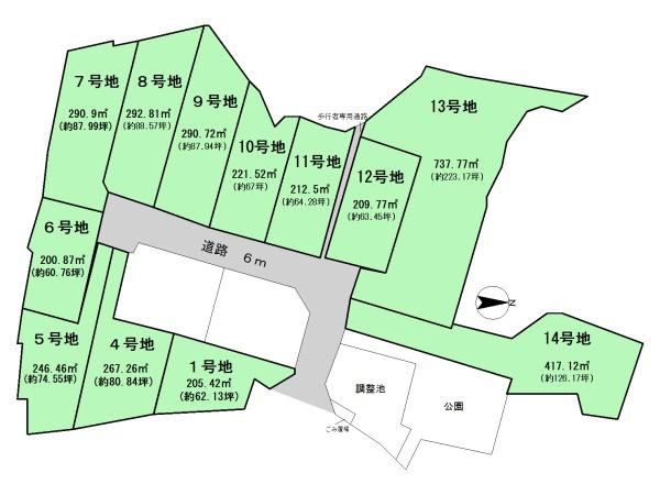 生駒郡斑鳩町龍田西３丁目の売地の土地図|■こちらは１０号地です！■