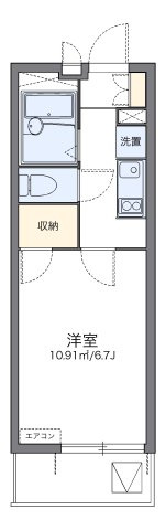 レオパレスさくら高津の間取り|代表的な間取のため実際の間取とは異なる場合があります
