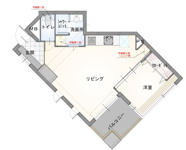 【居間・リビング】 | クレアウォーターマーク☆仲介手数料無料☆