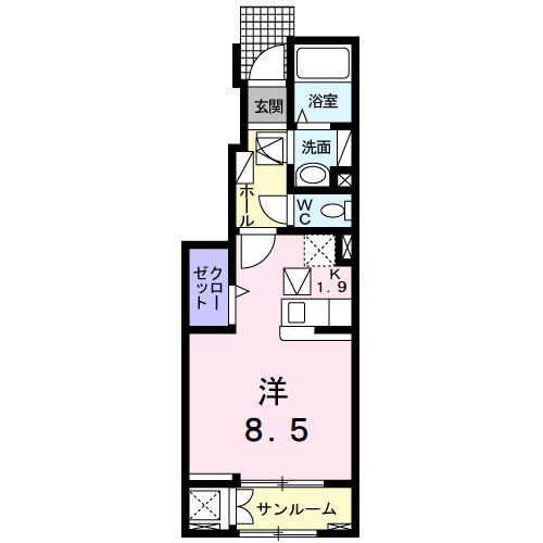 【間取り】 | サン・ガーデン　Ⅱ