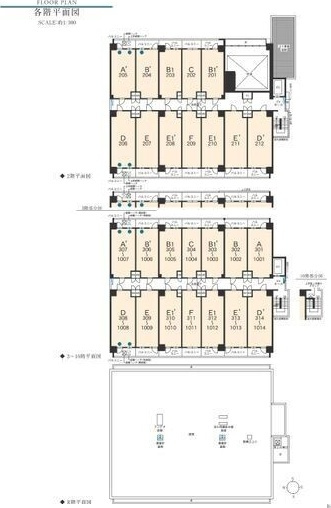 エステムコート名古屋　TWIN　EASTの区画図