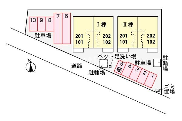 サン・フィオーレⅠの駐車場|駐車場