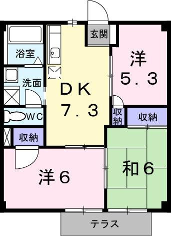 メゾンドオオタⅡの間取り