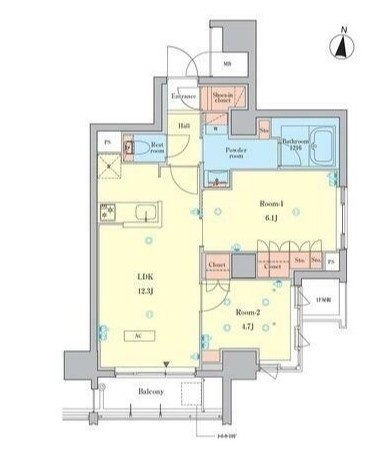 RJRプレシア千鳥の間取り