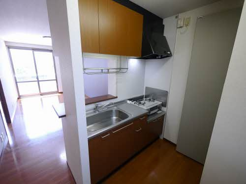 熊本市中央区帯山１丁目のアパートのキッチン