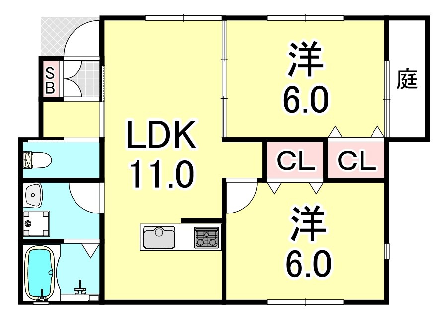 KARIN房王寺の間取り