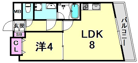 アドモリモト元町通の間取り