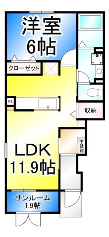 グラース聖徳の間取り