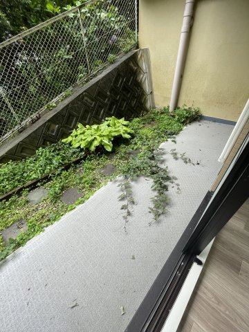 朝日プラザモンターニュ北神戸1番館のバルコニー